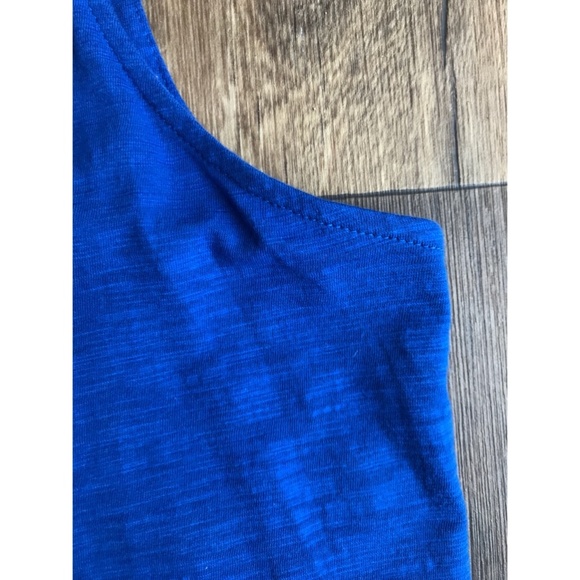 Anthropologie RO&DE Bow Back Blue Tank Size L - Picture 6 of 8